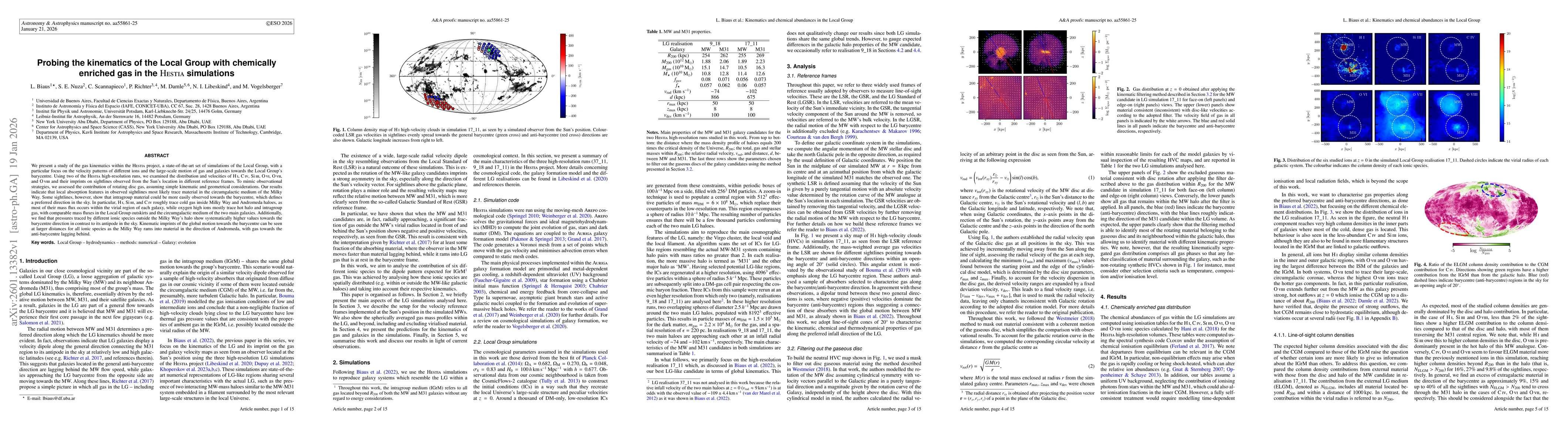 Thumbnail for Probing the kinematics of the Local Group with chemically enriched gas in the Hestia simulations