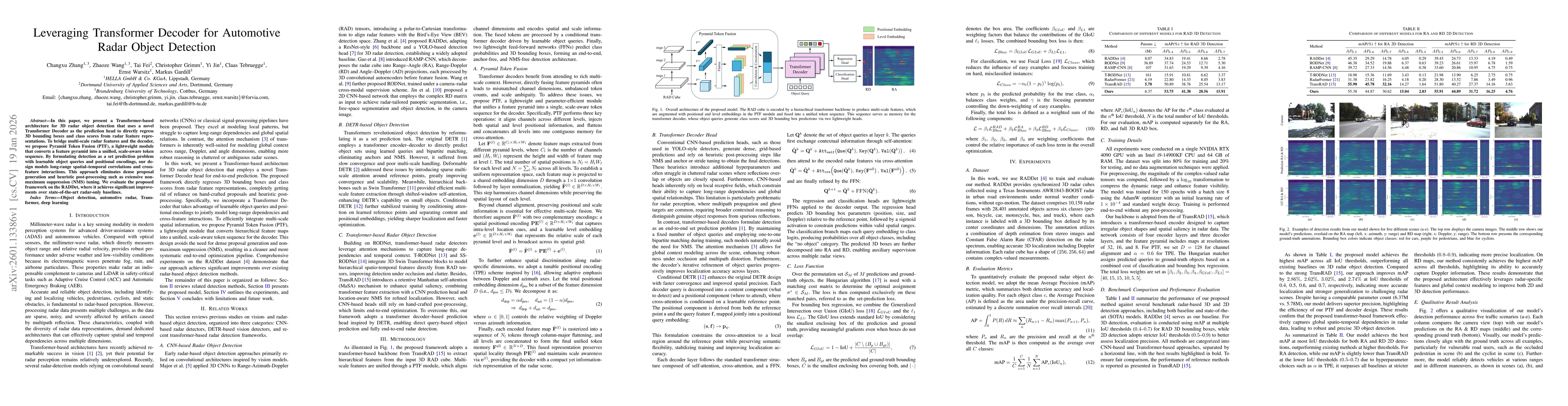 Thumbnail for Leveraging Transformer Decoder for Automotive Radar Object Detection