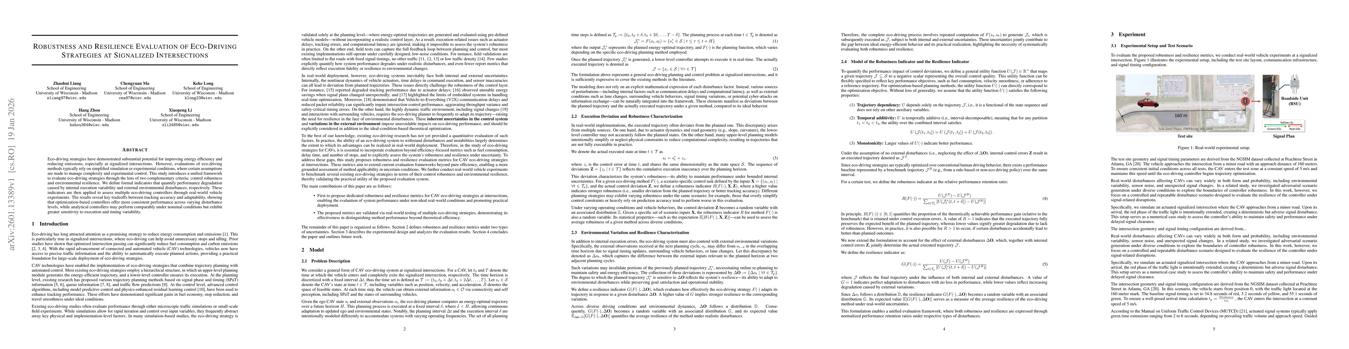 Thumbnail for Robustness and Resilience Evaluation of Eco-Driving Strategies at Signalized Intersections