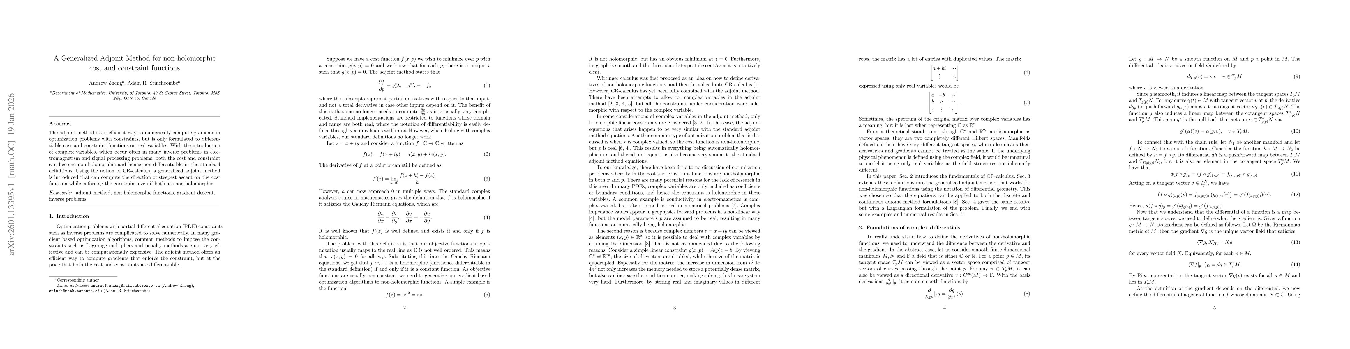 Thumbnail for Generalized Adjoint Method