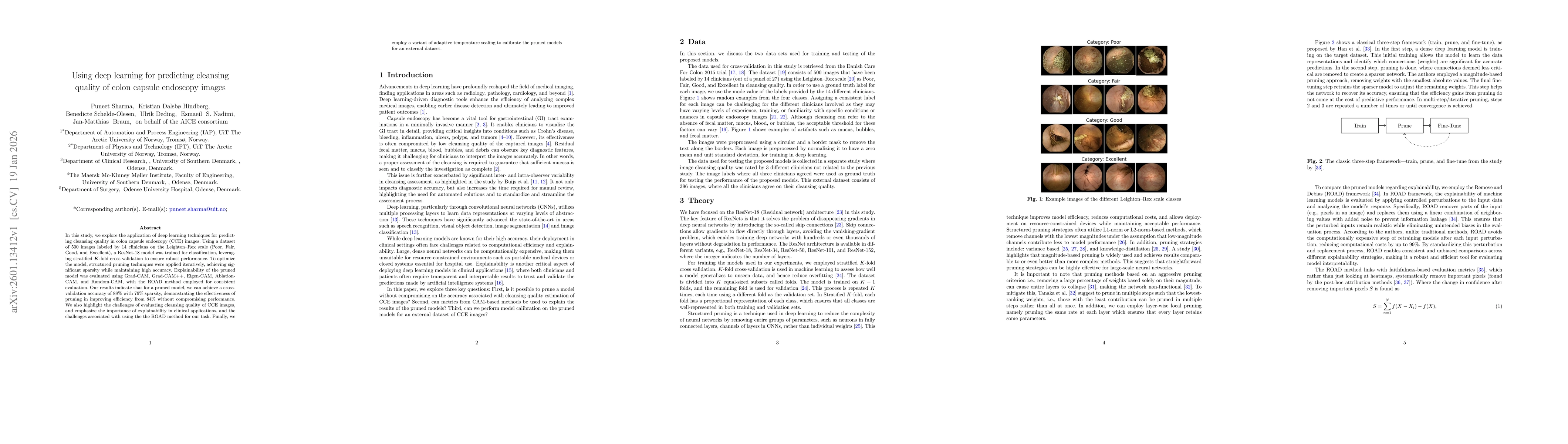 Thumbnail for Using deep learning for predicting cleansing quality of colon capsule endoscopy images