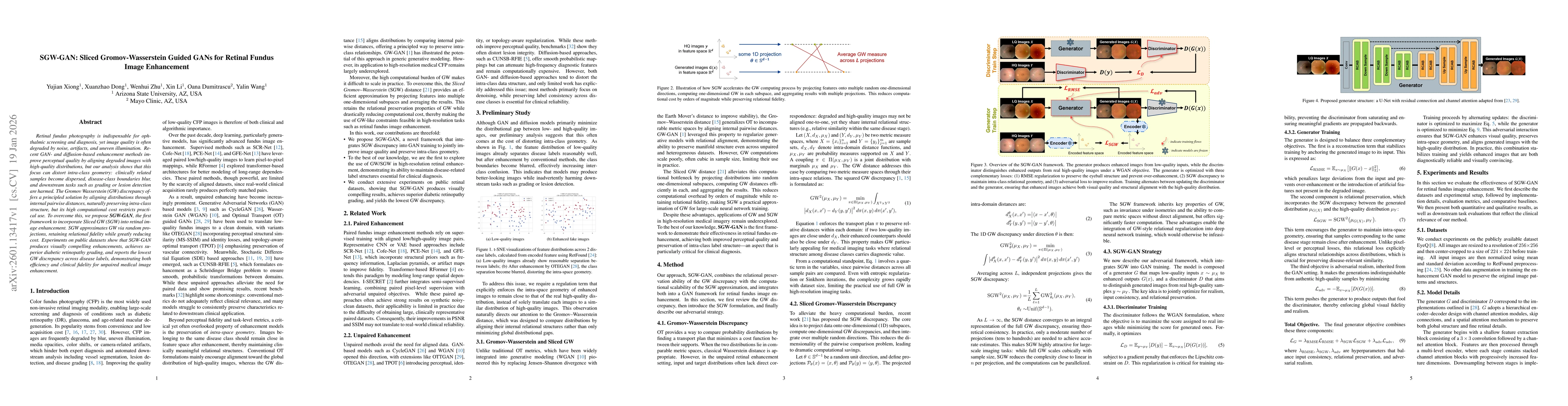 Thumbnail for SGW-GAN: Sliced Gromov-Wasserstein Guided GANs for Retinal Fundus Image Enhancement