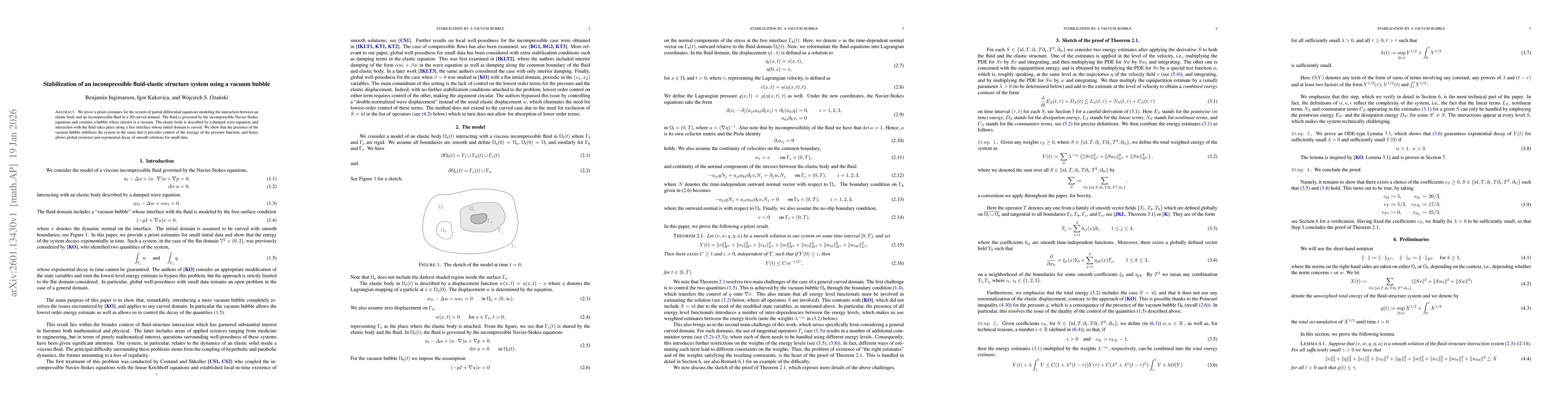 Thumbnail for Stabilization of an incompressible fluid-elastic structure system using a vacuum bubble