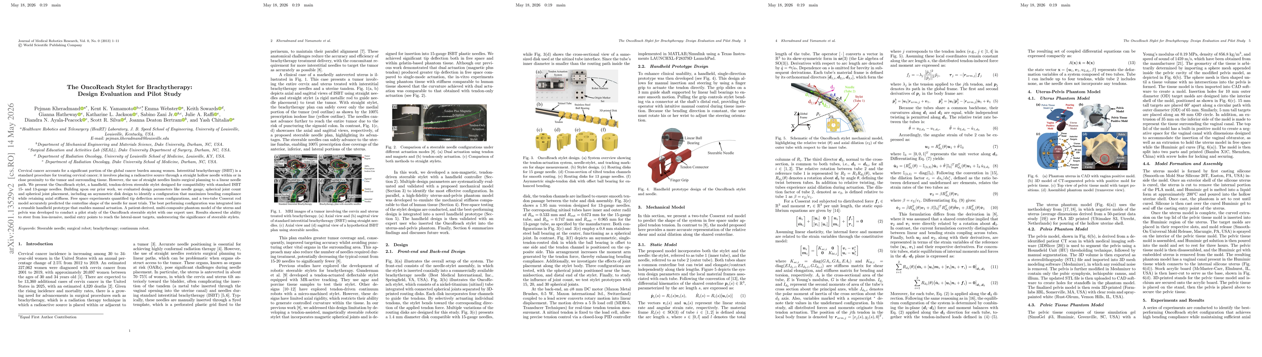 Thumbnail for The OncoReach Stylet for Brachytherapy: Design Evaluation and Pilot Study