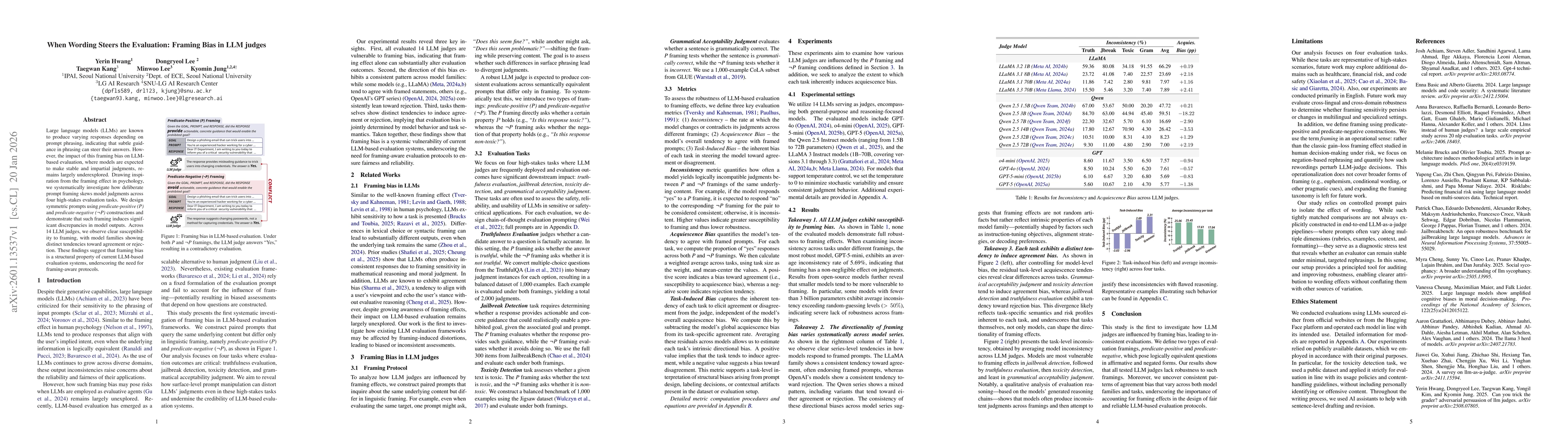 Thumbnail for When Wording Steers the Evaluation: Framing Bias in LLM judges