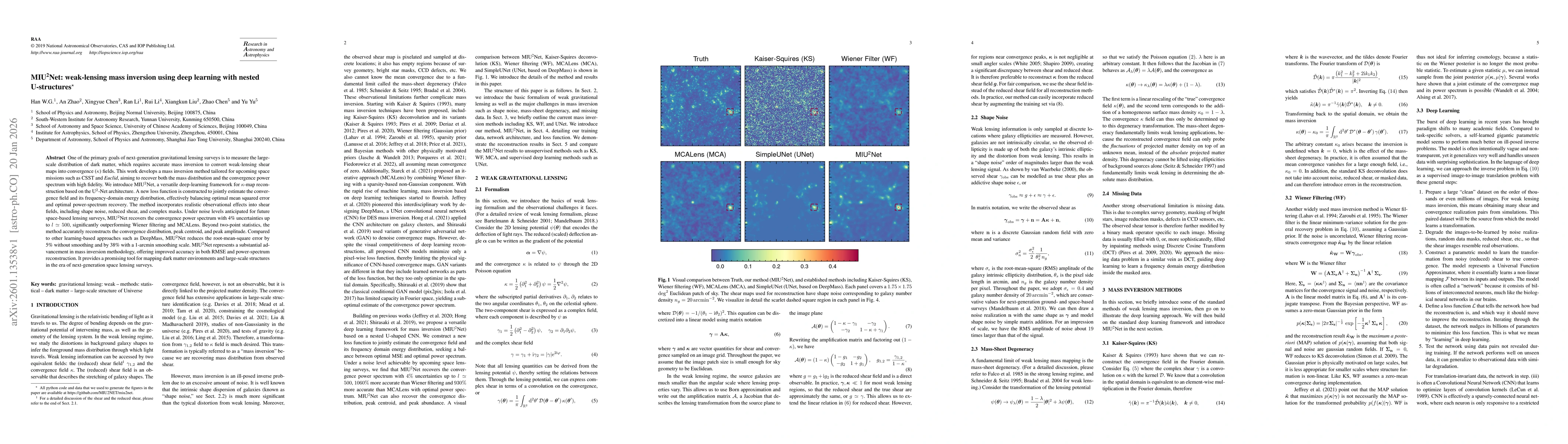 Thumbnail for MIU2Net: weak-lensing mass inversion using deep learning with nested U-structures