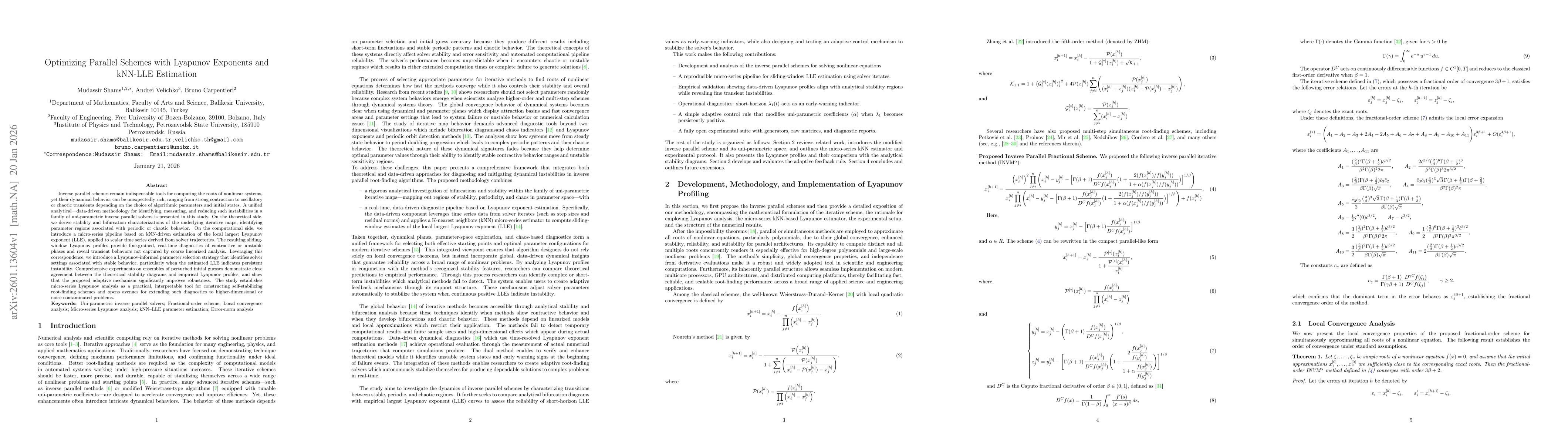 Thumbnail for Optimizing Parallel Schemes with Lyapunov Exponents and kNN-LLE Estimation