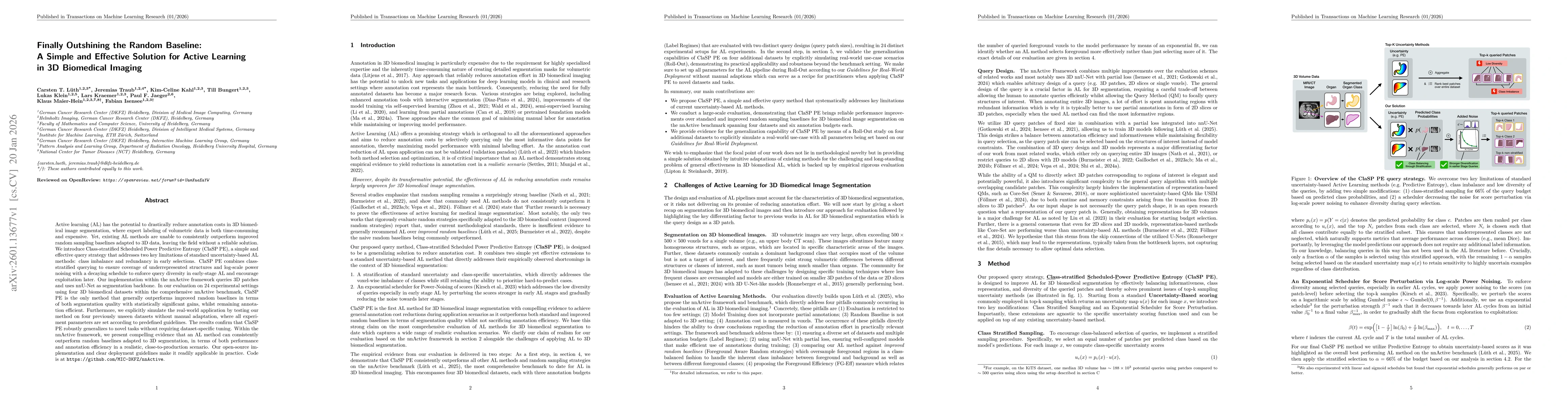Thumbnail for Finally Outshining the Random Baseline: A Simple and Effective Solution for Active Learning in 3D Biomedical Imaging
