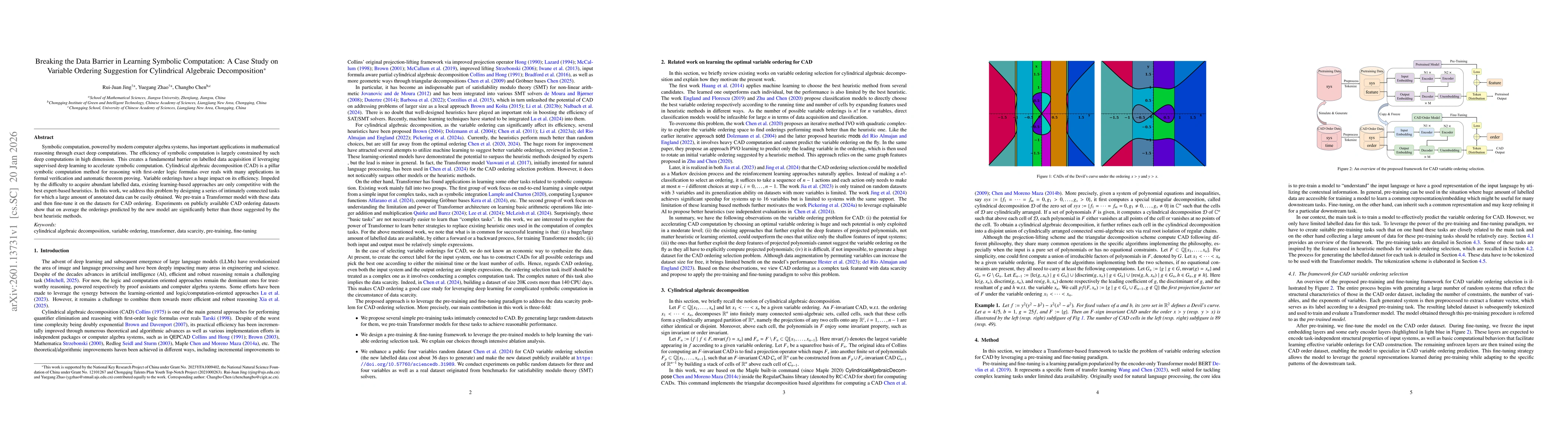 Thumbnail for Breaking the Data Barrier in Learning Symbolic Computation: A Case Study on Variable Ordering Suggestion for Cylindrical Algebraic Decomposition