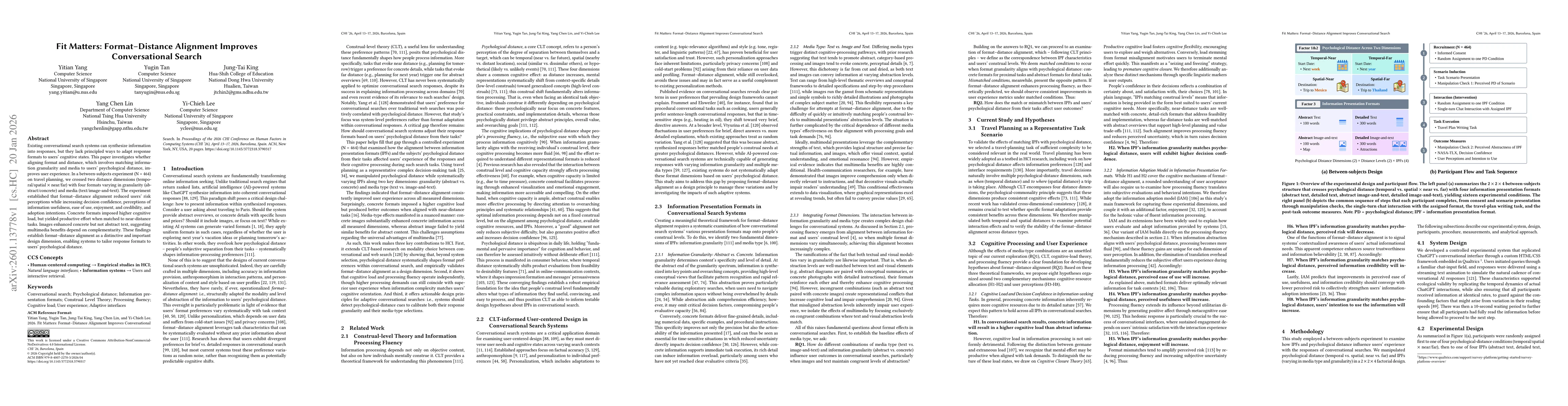 Thumbnail for Fit Matters: Format-Distance Alignment Improves Conversational Search