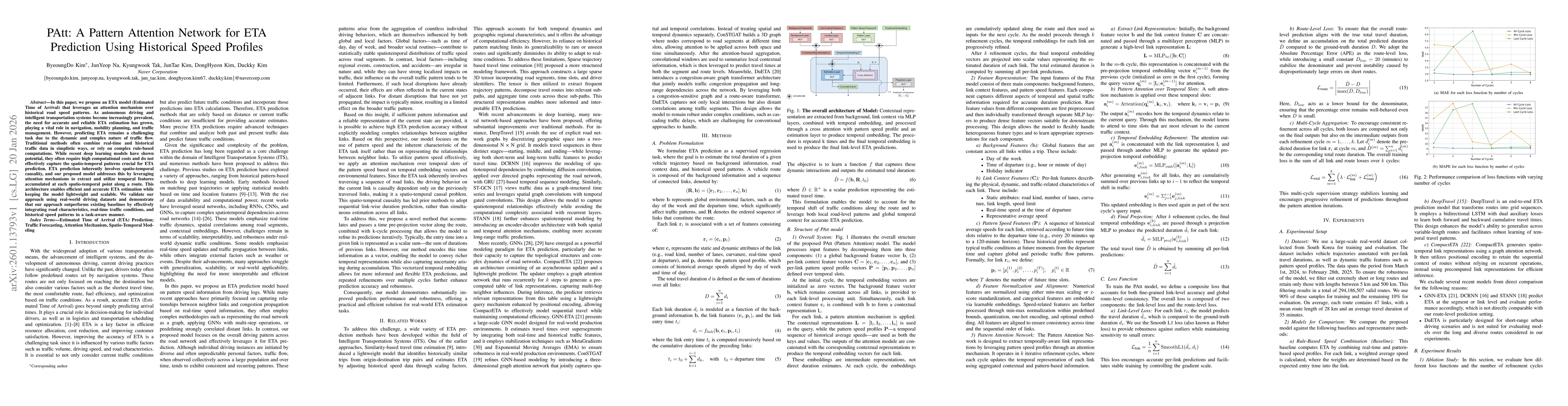 Thumbnail for PAtt: A Pattern Attention Network for ETA Prediction Using Historical Speed Profiles