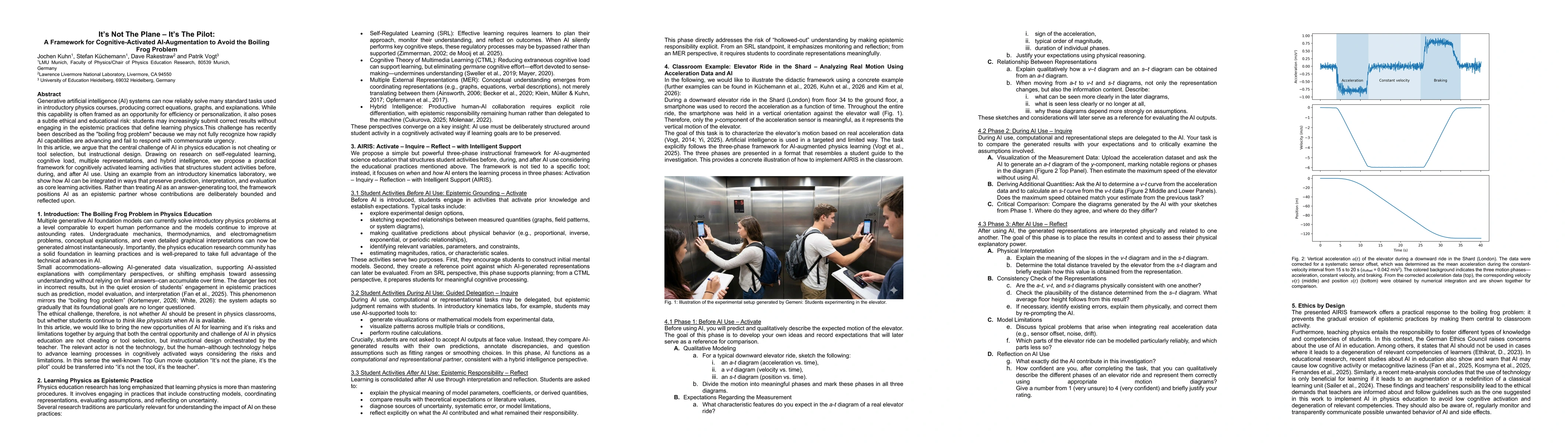 Thumbnail for It's Not The Plane -- It's The Pilot: A Framework for Cognitive-Activated AI-Augmentation to Avoid the Boiling Frog Problem