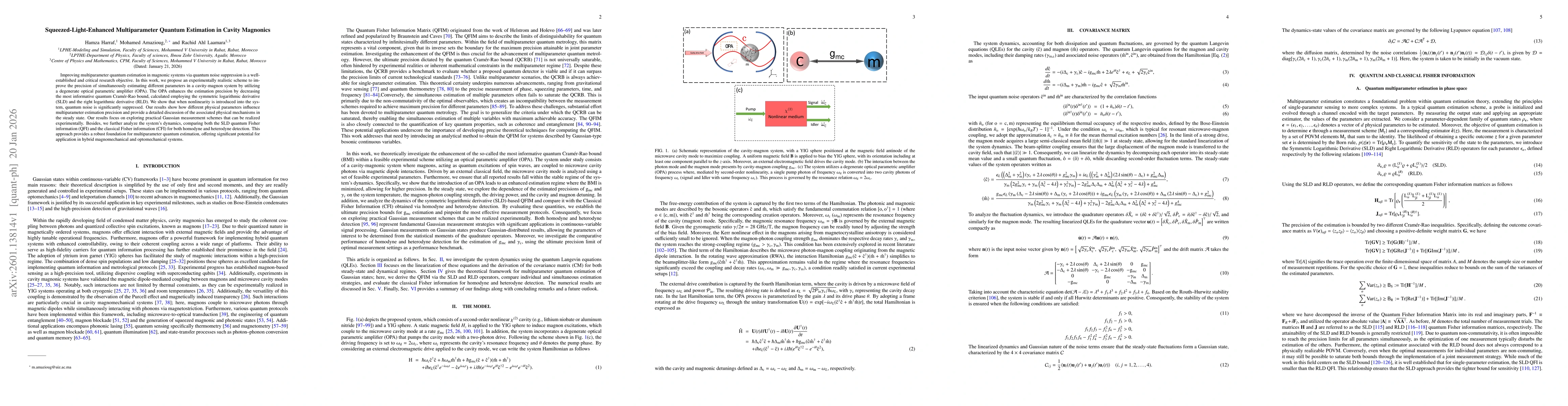 Thumbnail for Squeezed-Light-Enhanced Multiparameter Quantum Estimation in Cavity Magnonics