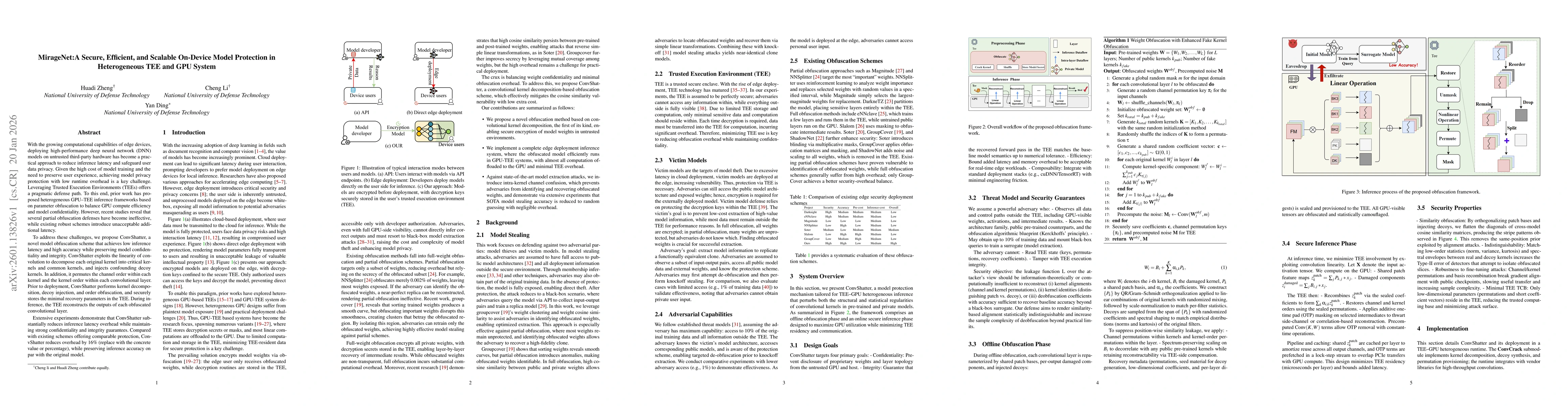 Thumbnail for MirageNet:A Secure, Efficient, and Scalable On-Device Model Protection in Heterogeneous TEE and GPU System