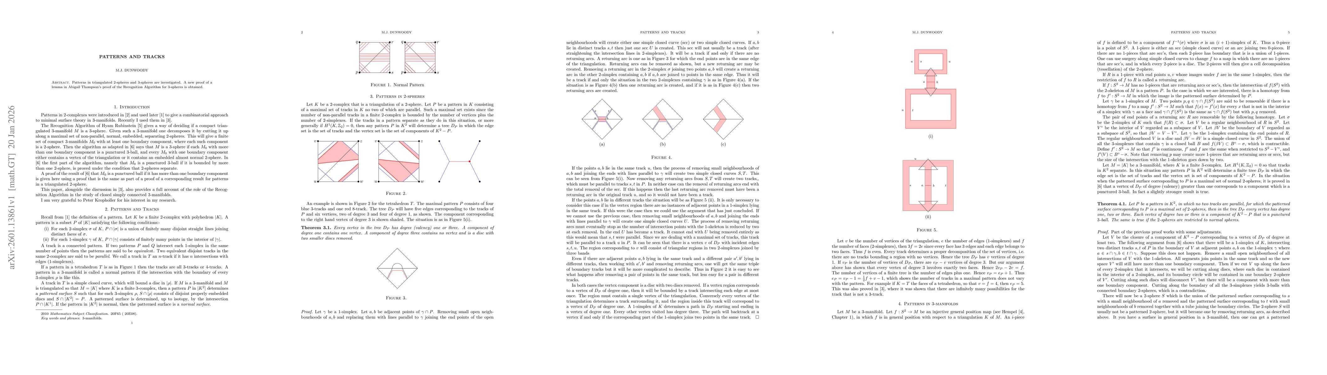 Thumbnail for Patterns and Tracks