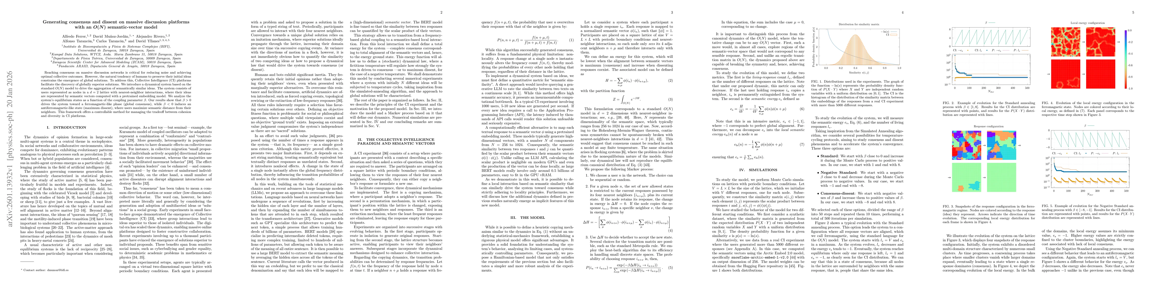 Thumbnail for Generating consensus and dissent on massive discussion platforms with an $O(N)$ semantic-vector model