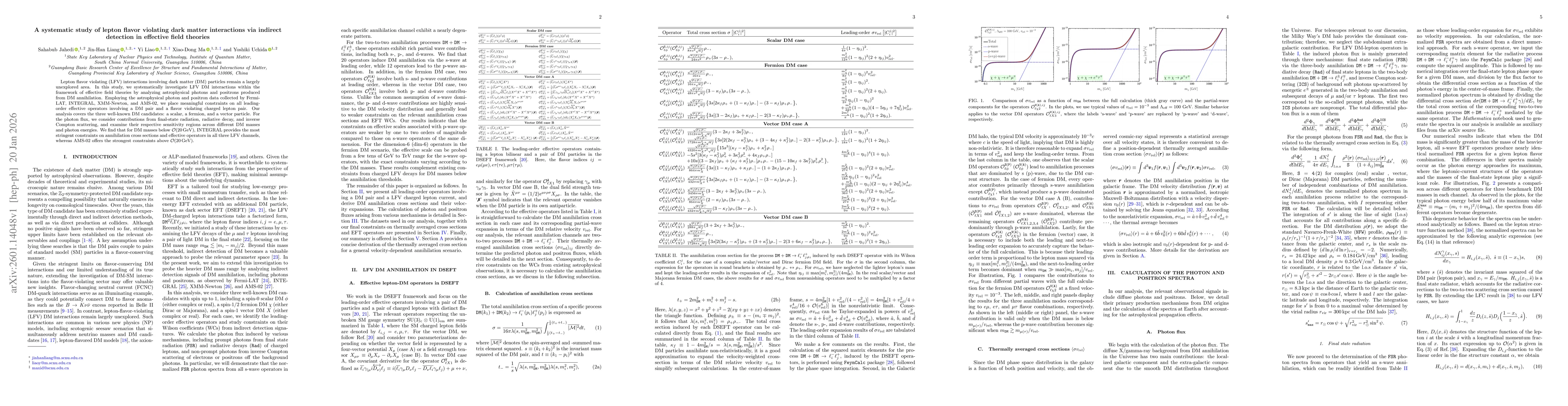 Thumbnail for A systematic study of lepton flavor violating dark matter interactions via indirect detection in effective field theories