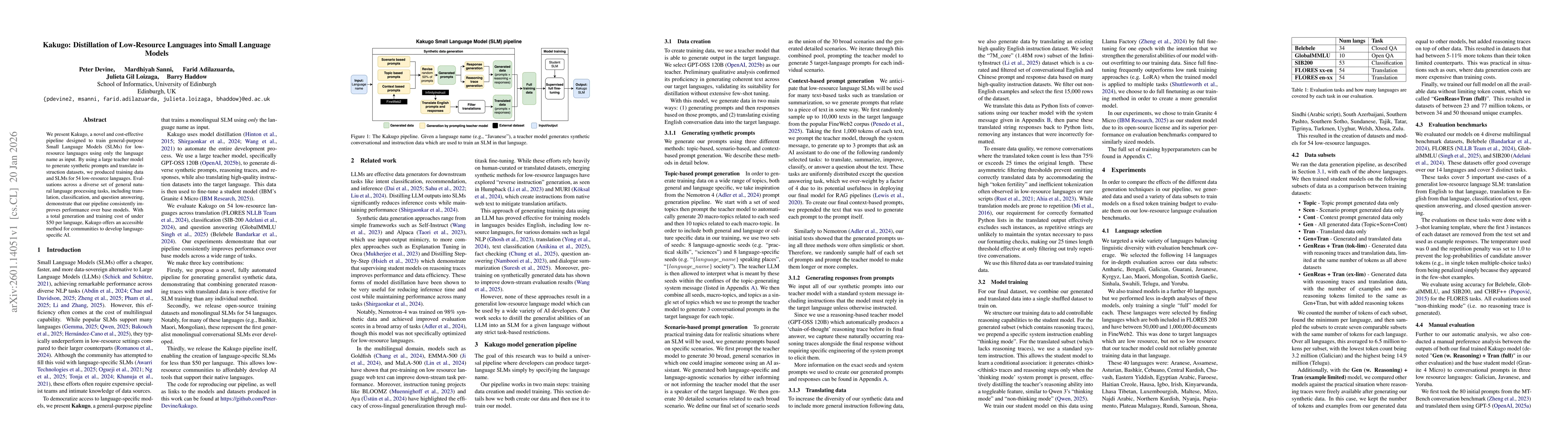 Thumbnail for Kakugo: Distillation of Low-Resource Languages into Small Language Models