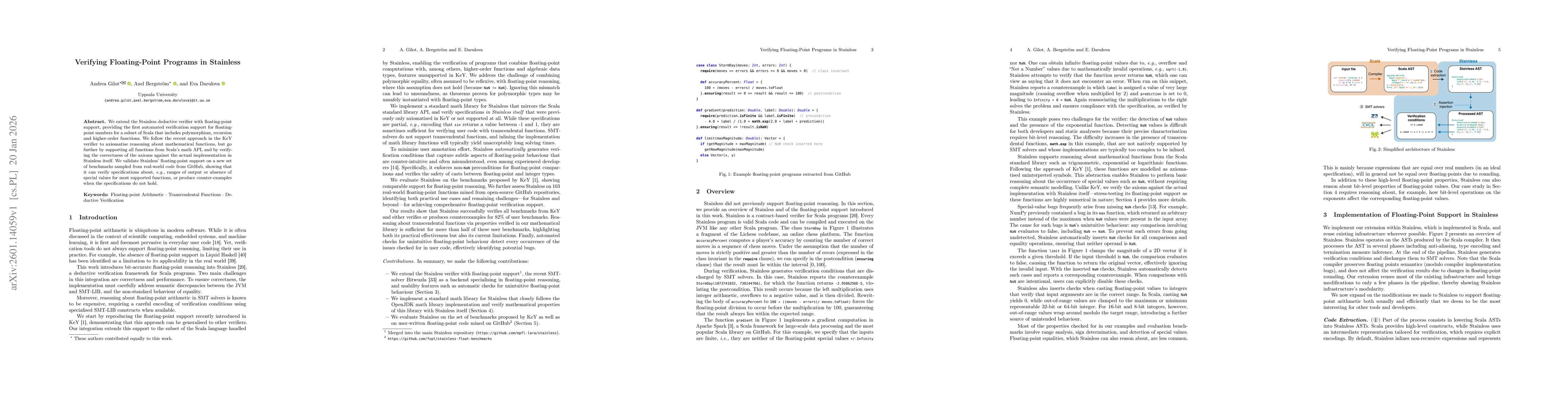 Thumbnail for Verifying Floating-Point Programs in Stainless