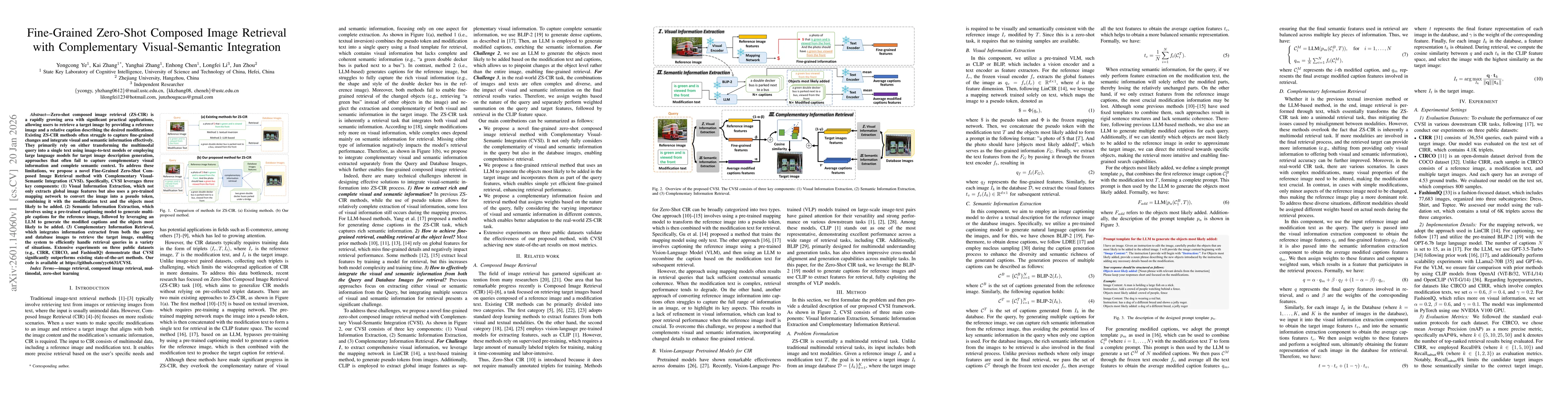 Thumbnail for Fine-Grained Zero-Shot Composed Image Retrieval with Complementary Visual-Semantic Integration