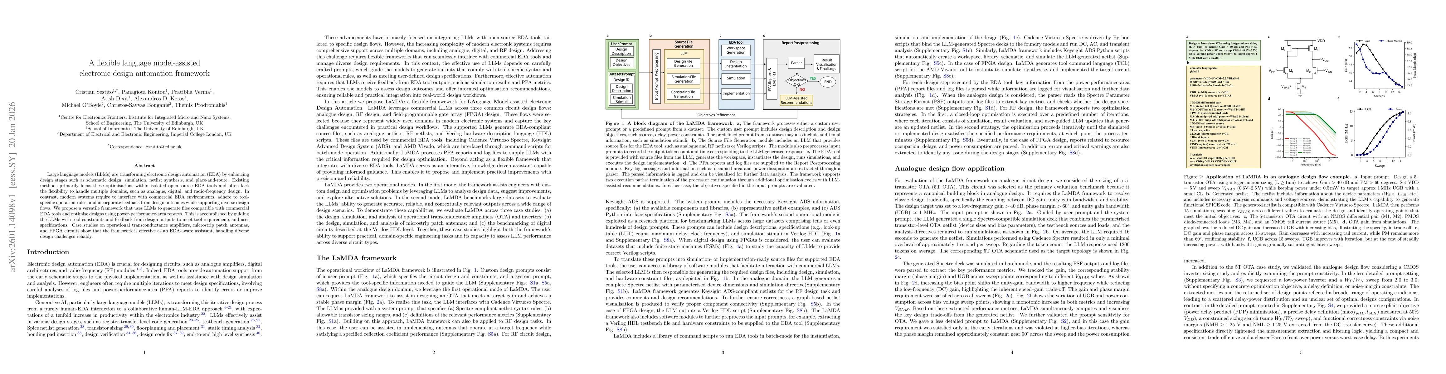 Thumbnail for A flexible language model-assisted electronic design automation framework