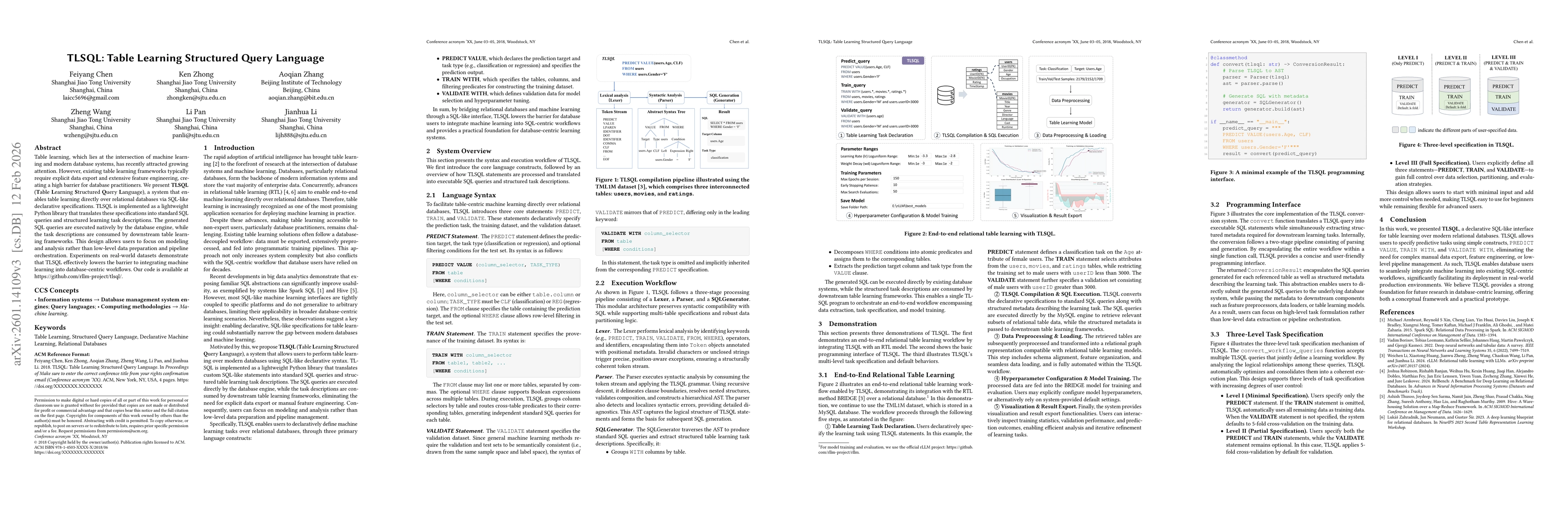 Thumbnail for TLSQL: Table Learning Structured Query Language