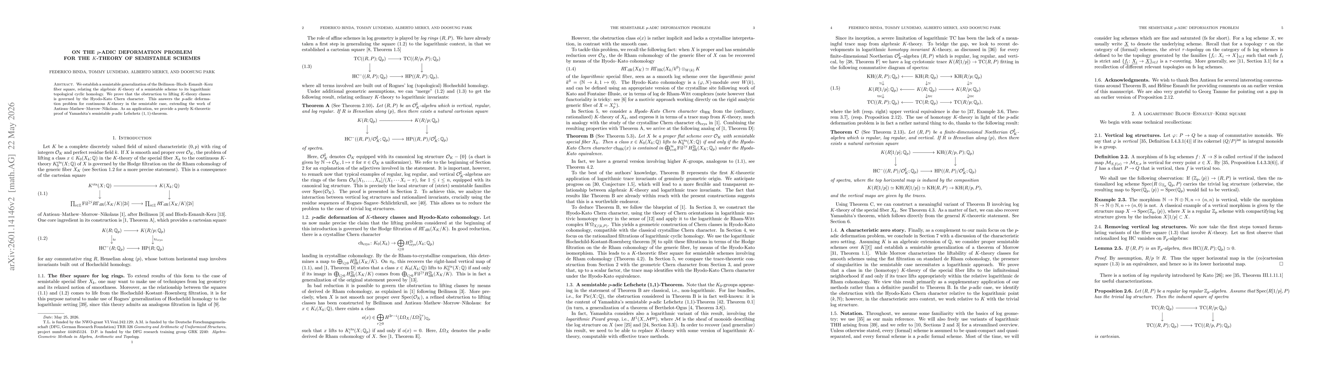 Thumbnail for On the $p$-adic deformation problem for the $K$-theory of semistable schemes