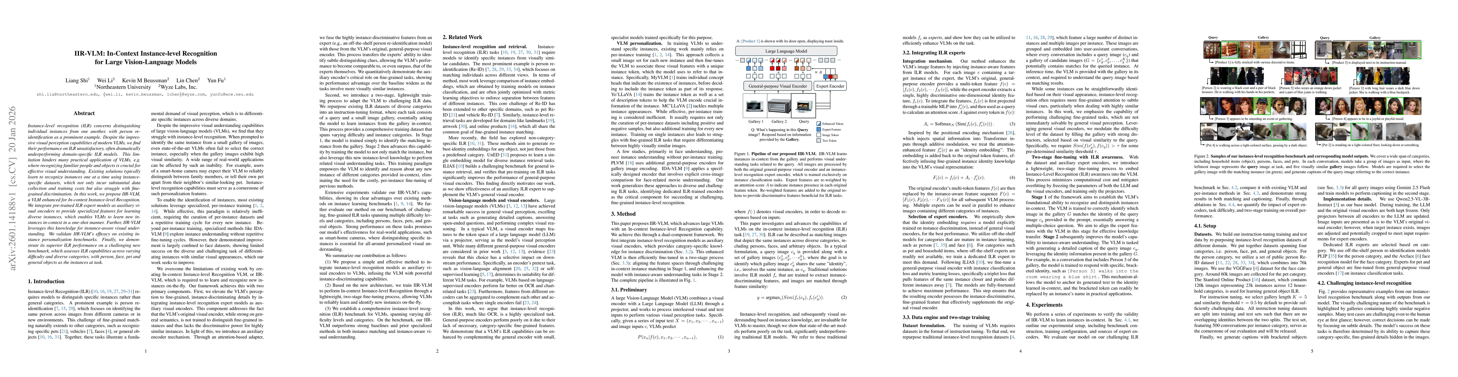 Thumbnail for IIR-VLM: In-Context Instance-level Recognition for Large Vision-Language Models