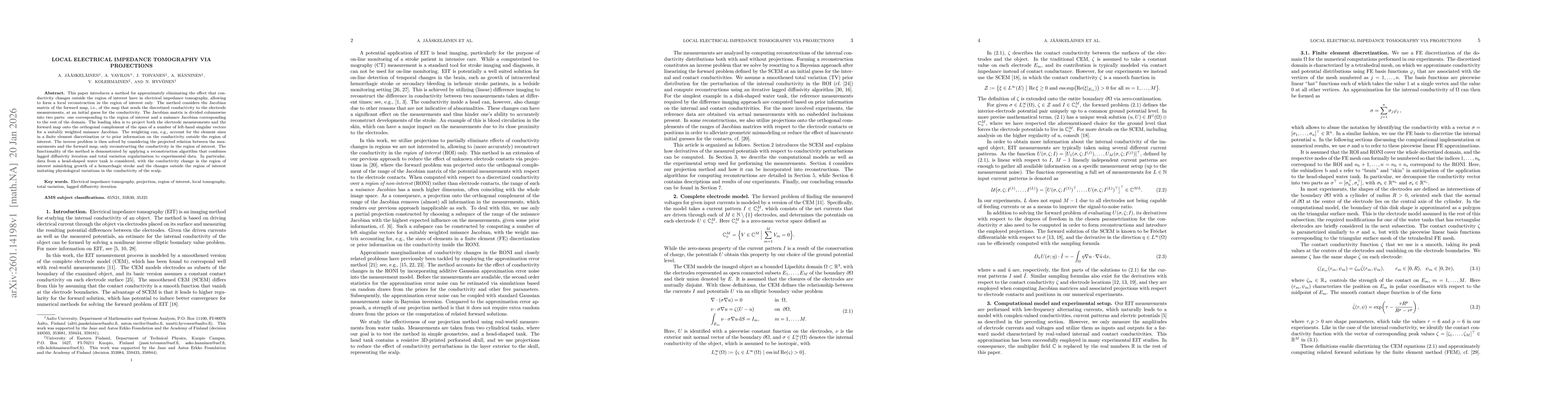 Thumbnail for Local electrical impedance tomography via projections