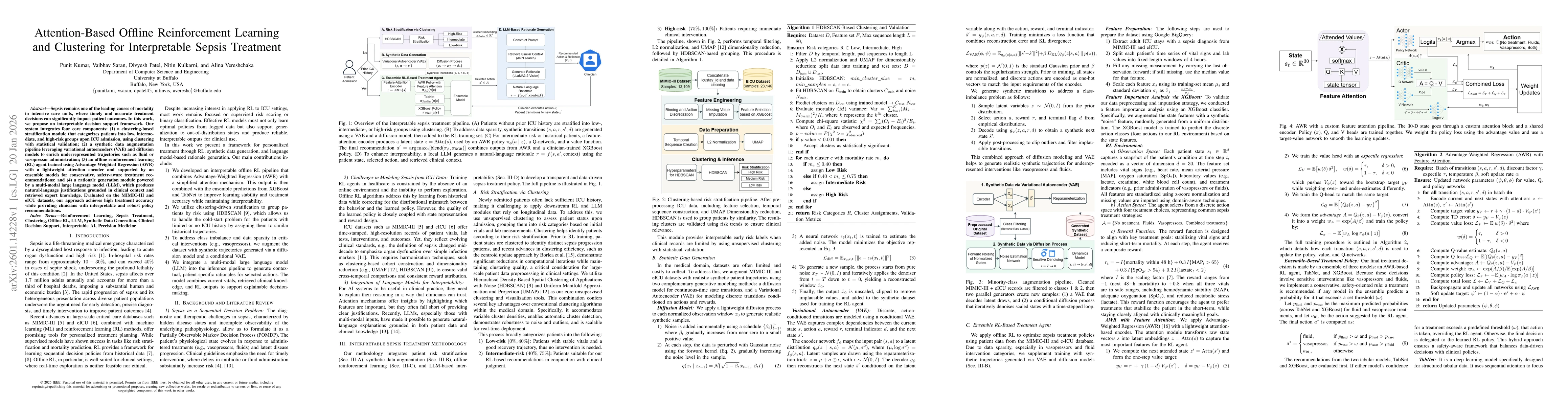 Thumbnail for Attention-Based Offline Reinforcement Learning and Clustering for Interpretable Sepsis Treatment