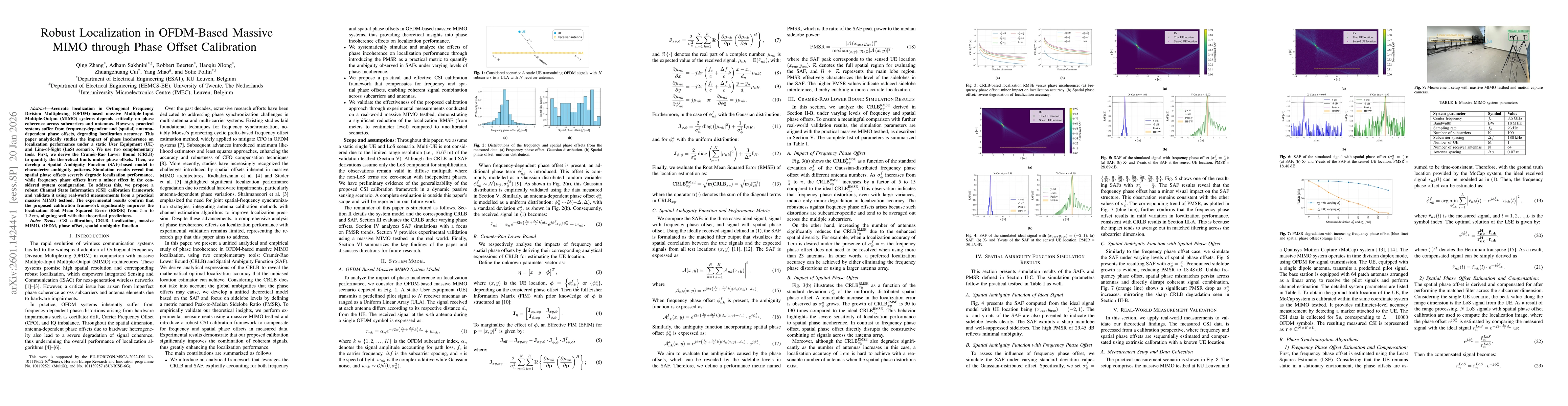Thumbnail for Robust Localization in OFDM-Based Massive MIMO through Phase Offset Calibration