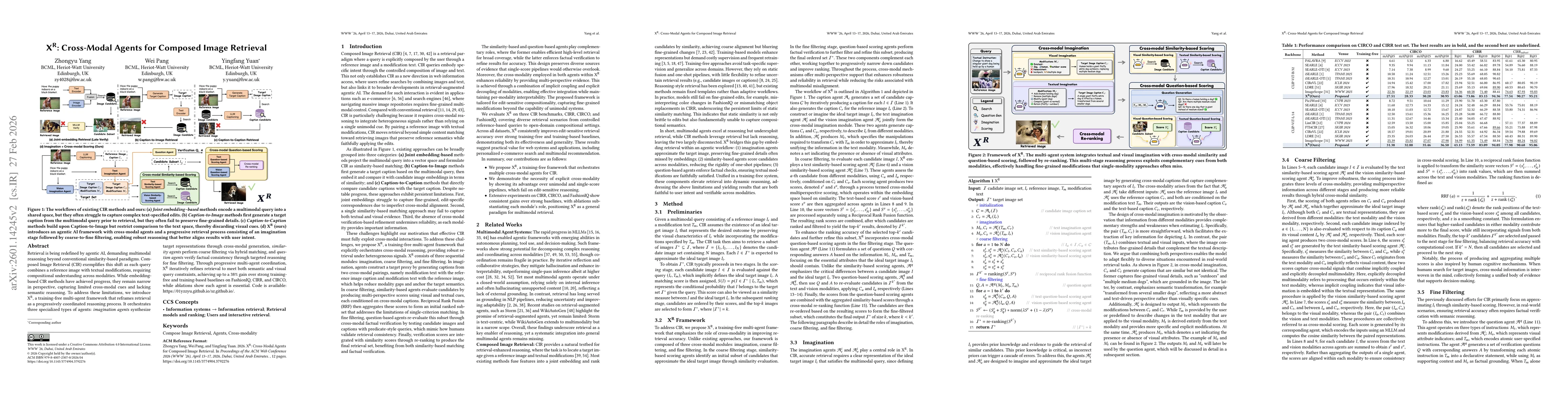 Thumbnail for XR: Cross-Modal Agents for Composed Image Retrieval