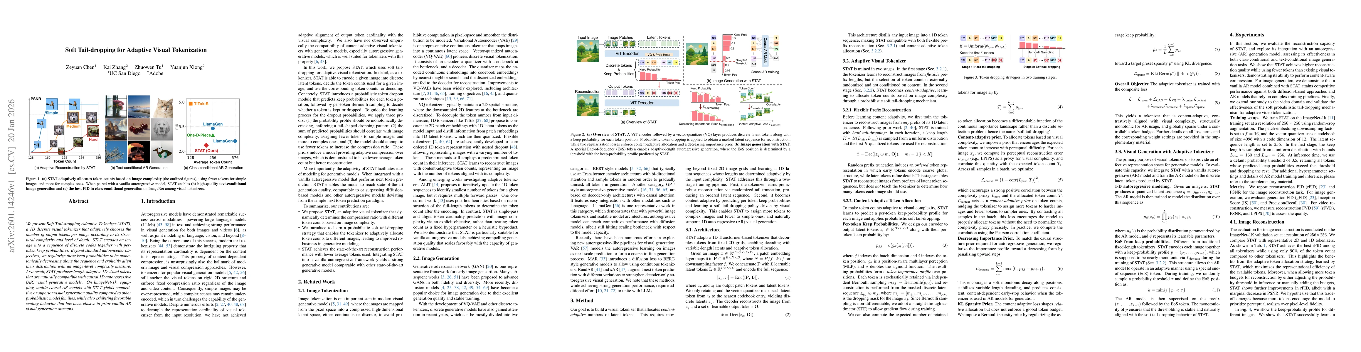 Thumbnail for Soft Tail-dropping for Adaptive Visual Tokenization
