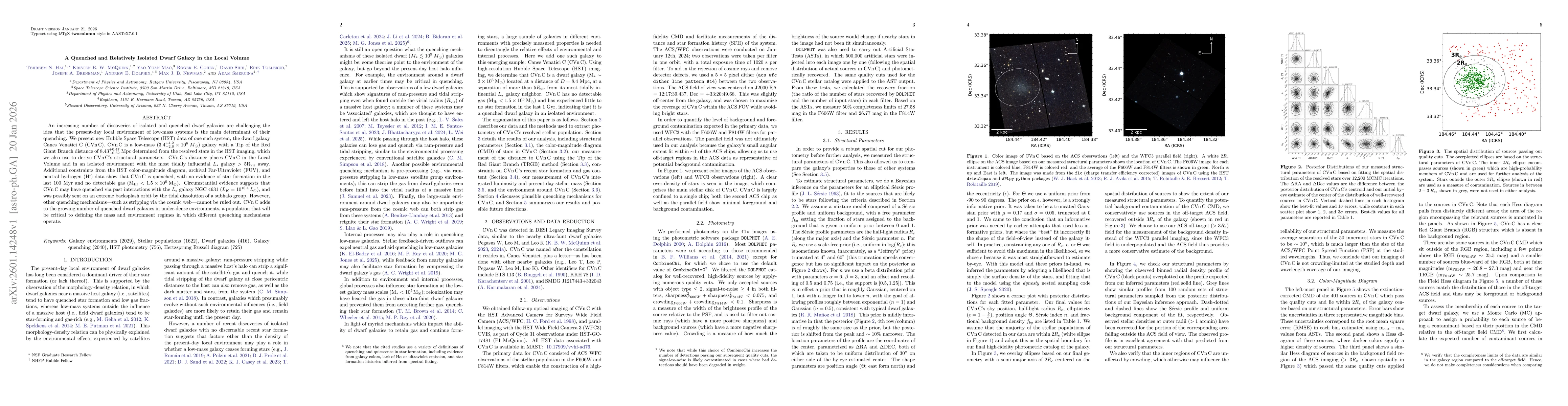 Thumbnail for A Quenched and Relatively Isolated Dwarf Galaxy in the Local Volume