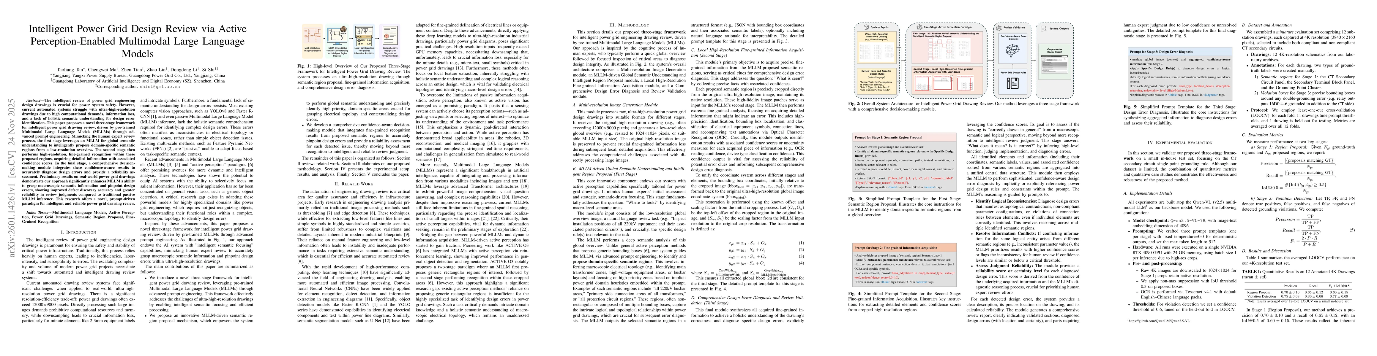 Thumbnail for Intelligent Power Grid Design Review via Active Perception-Enabled Multimodal Large Language Models
