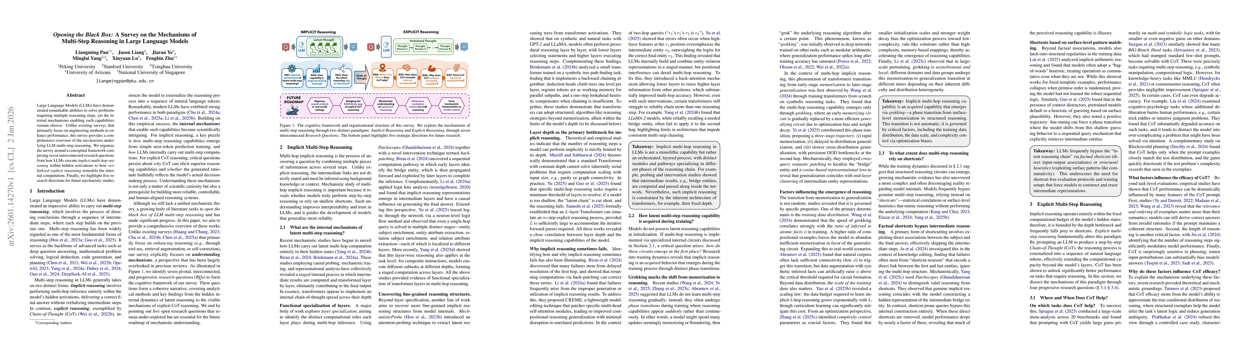 Thumbnail for Opening the Black Box: A Survey on the Mechanisms of Multi-Step Reasoning in Large Language Models