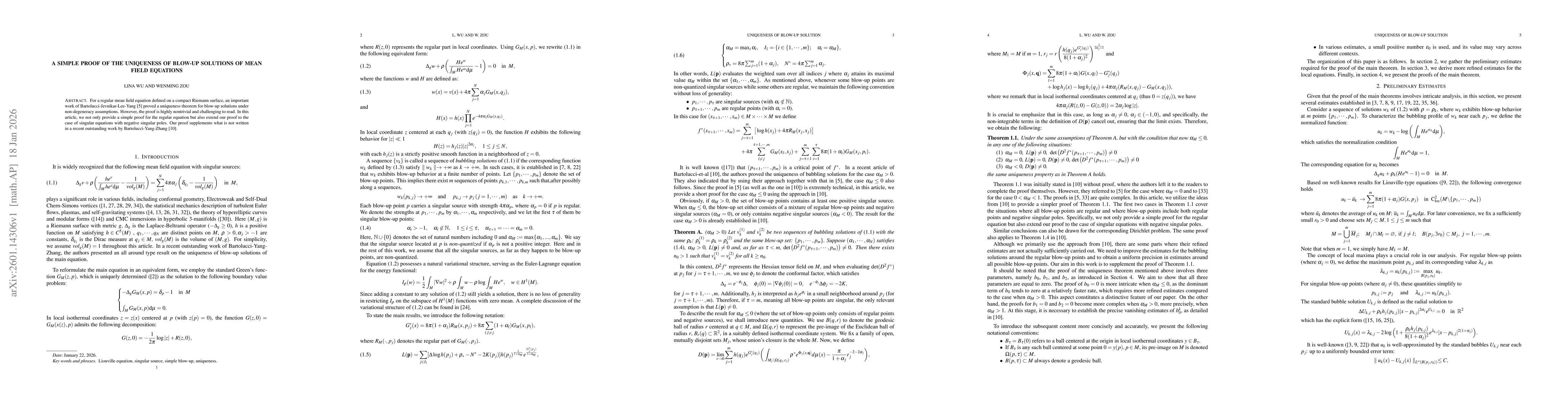 Thumbnail for A simple proof of the Uniqueness of blow-up solutions of mean field equations