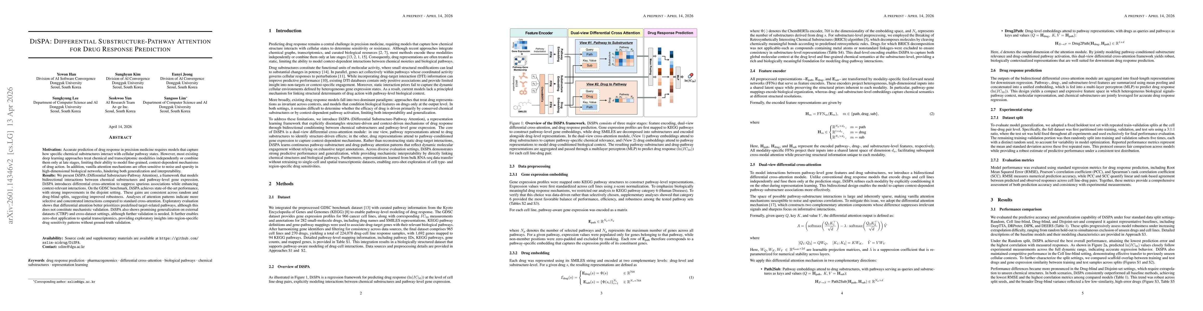 Thumbnail for DiSPA: Differential Substructure-Pathway Attention for Drug Response Prediction