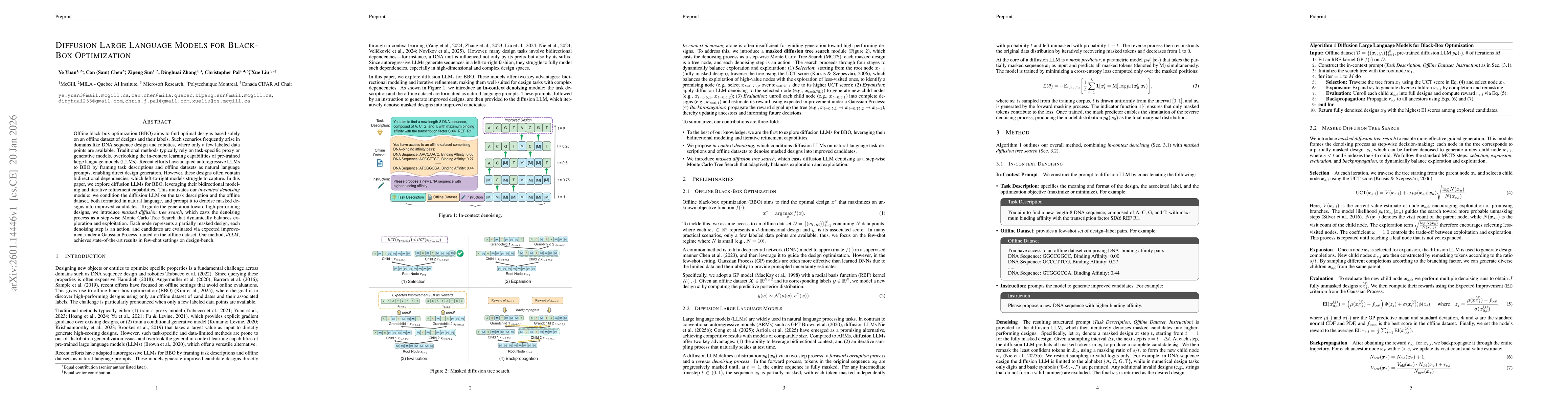 Thumbnail for Diffusion Large Language Models for Black-Box Optimization