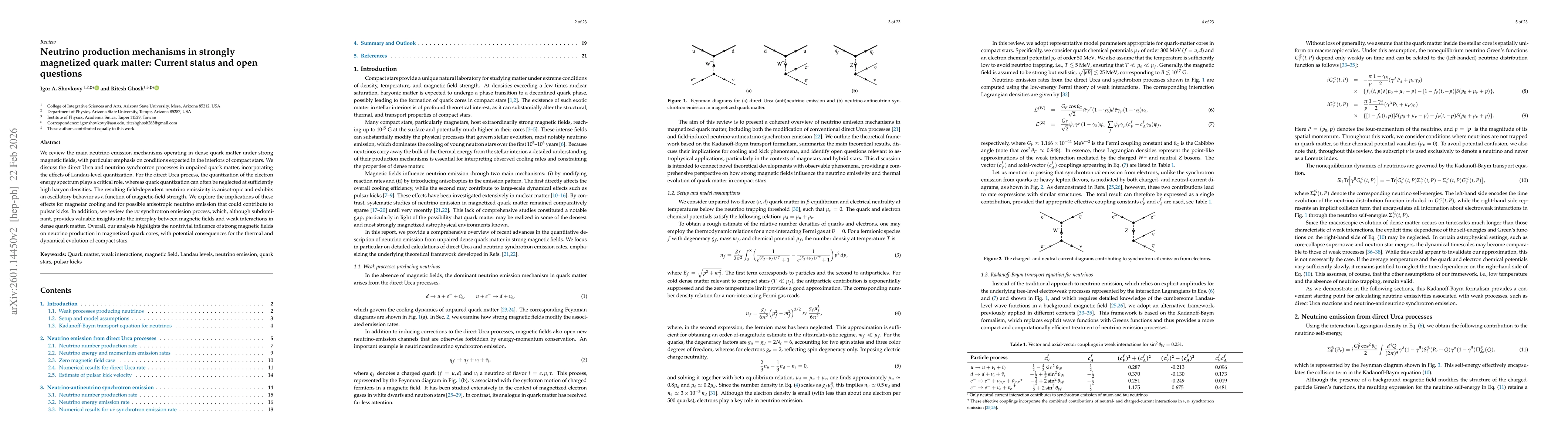 Thumbnail for Neutrino production mechanisms in strongly magnetized quark matter: Current status and open questions