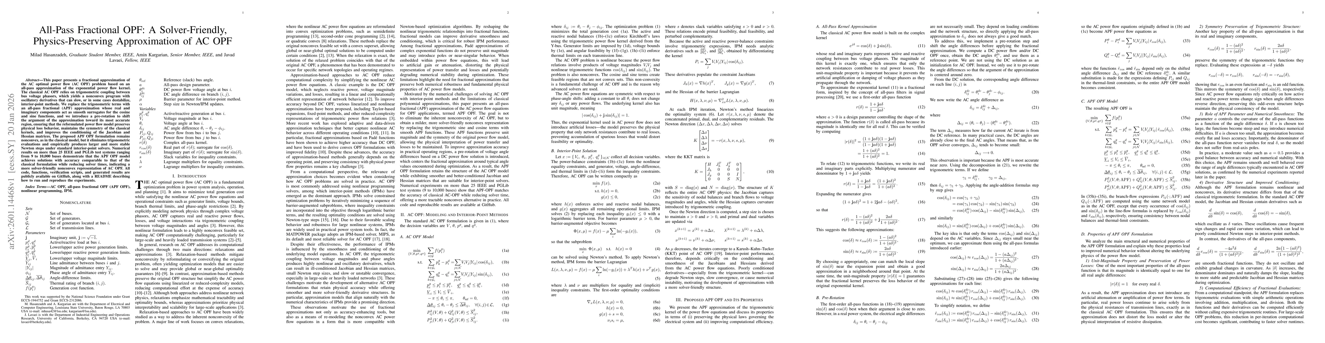 Thumbnail for All-Pass Fractional OPF: A Solver-Friendly, Physics-Preserving Approximation of AC OPF
