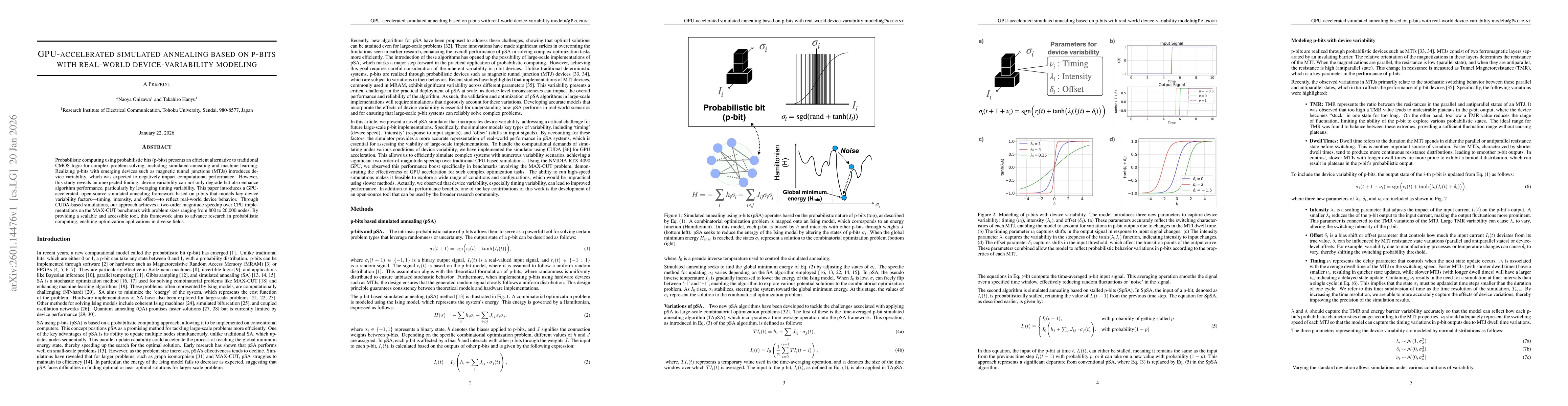 Thumbnail for GPU-accelerated simulated annealing based on p-bits with real-world device-variability modeling