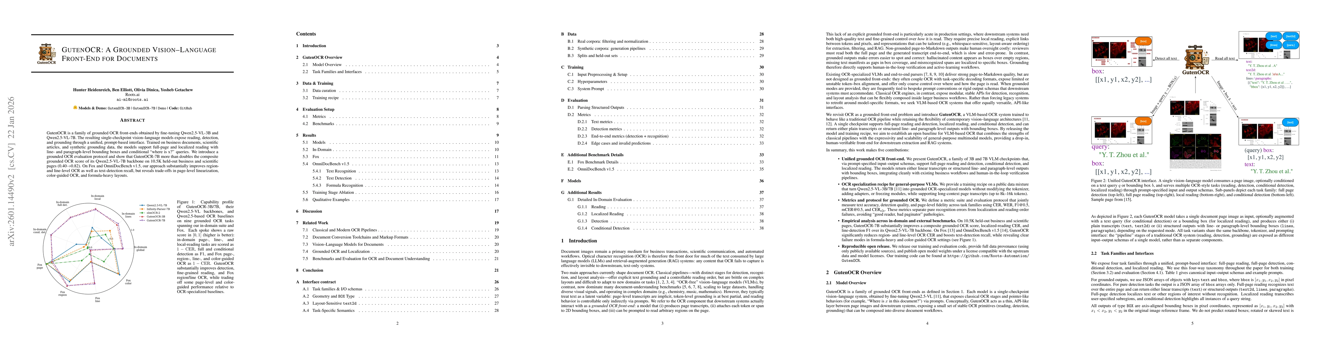 Thumbnail for GutenOCR: A Grounded Vision-Language Front-End for Documents