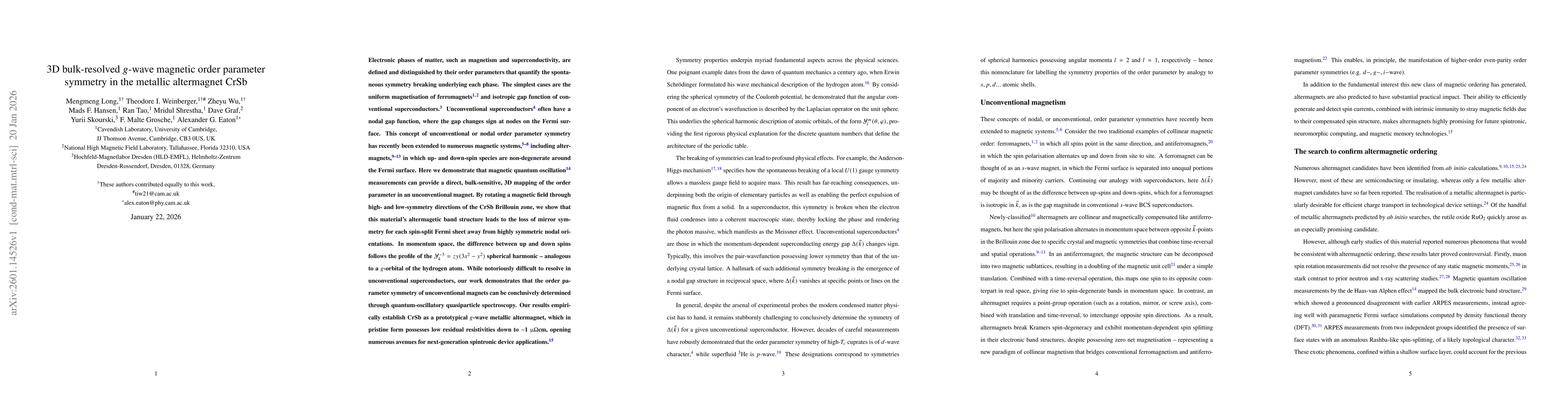 Thumbnail for 3D bulk-resolved $g$-wave magnetic order parameter symmetry in the metallic altermagnet CrSb