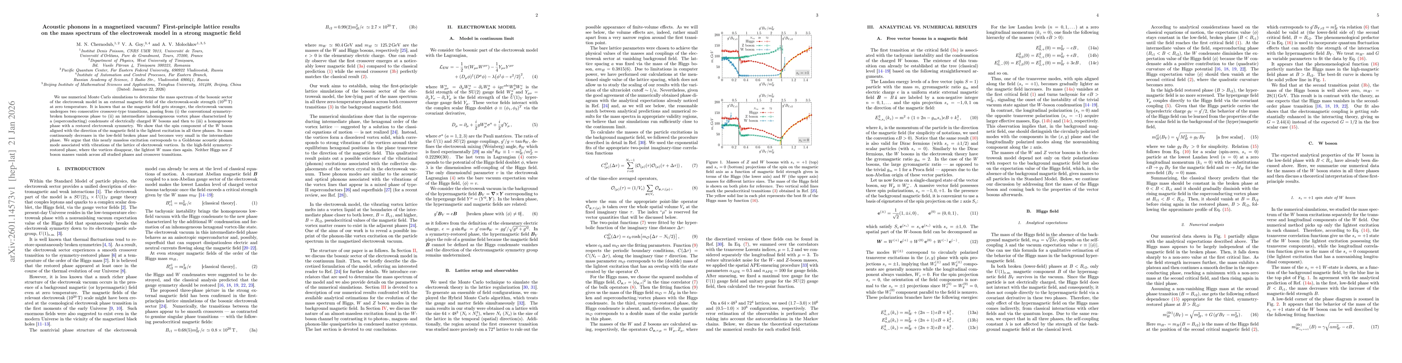 Thumbnail for Acoustic phonons in a magnetized vacuum? First-principle lattice results on the mass spectrum of the electroweak model in a strong magnetic field