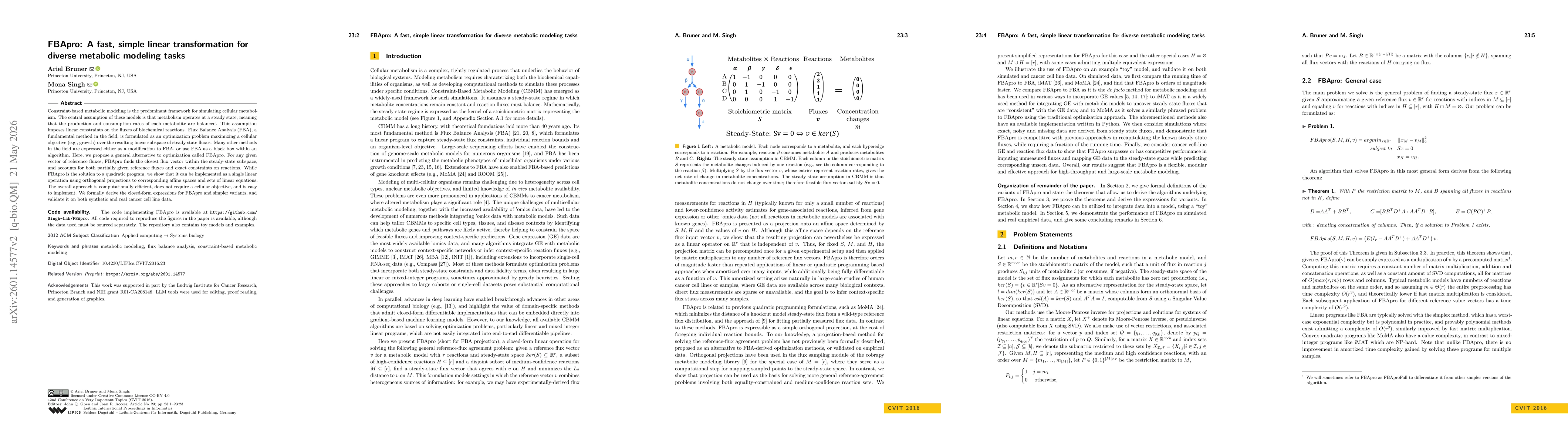 Thumbnail for FBApro: A fast, simple linear transformation for diverse metabolic modeling tasks
