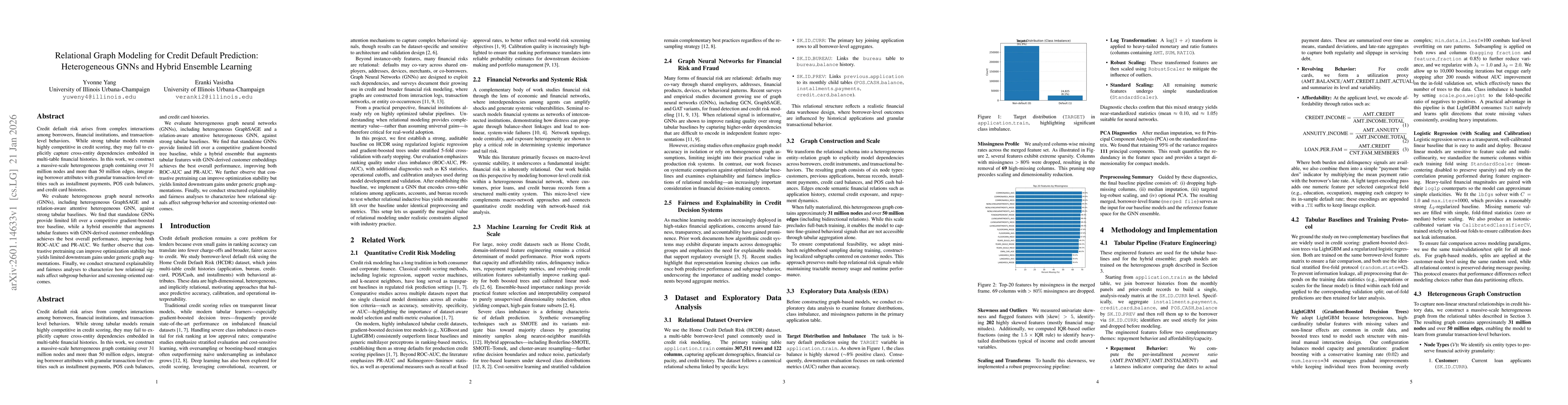 Thumbnail for Relational Graph Modeling for Credit Default Prediction: Heterogeneous GNNs and Hybrid Ensemble Learning