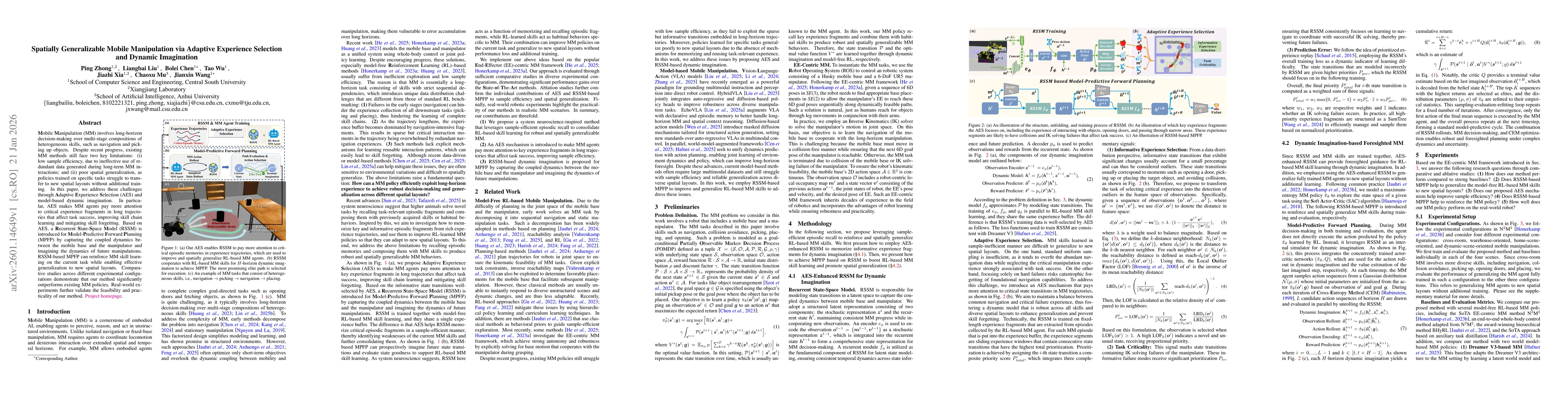 Thumbnail for Spatially Generalizable Mobile Manipulation via Adaptive Experience Selection and Dynamic Imagination