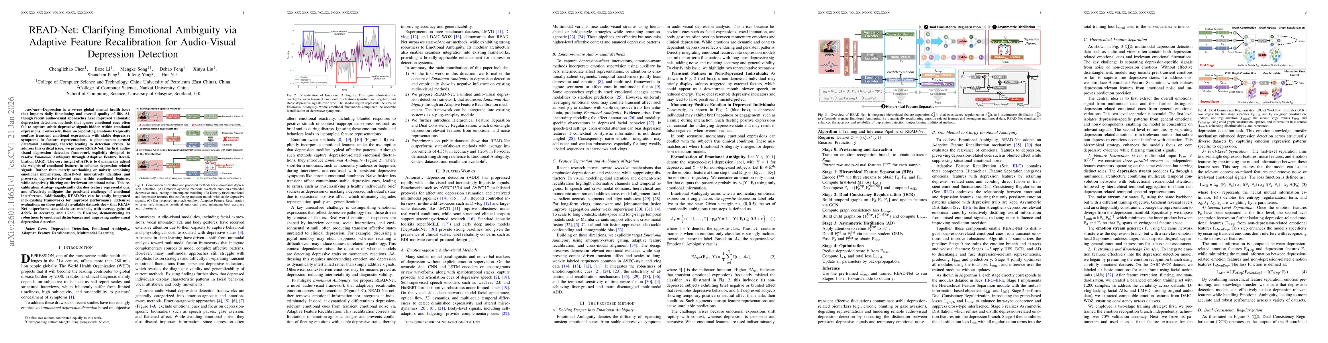 Thumbnail for READ-Net: Clarifying Emotional Ambiguity via Adaptive Feature Recalibration for Audio-Visual Depression Detection