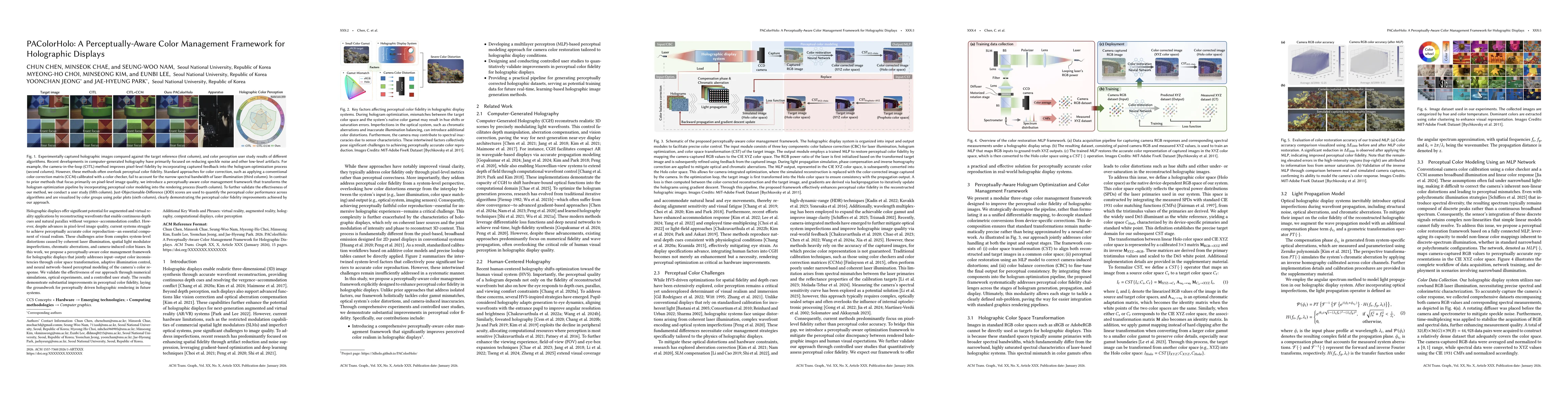 Thumbnail for PAColorHolo: A Perceptually-Aware Color Management Framework for Holographic Displays